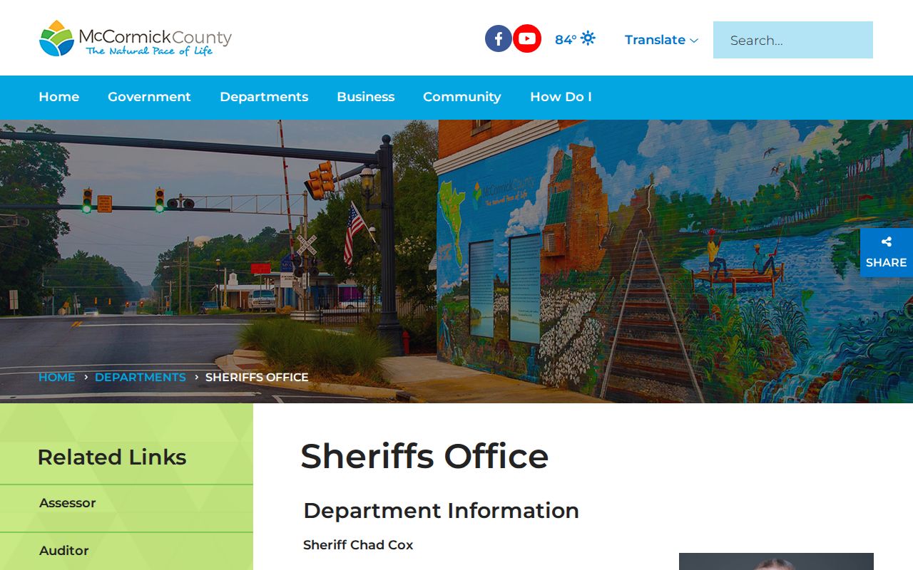 McCormick County warrant service and sheriff records contact
